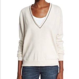 Brunello Cucinelli cashmere V-neck Monili sweater